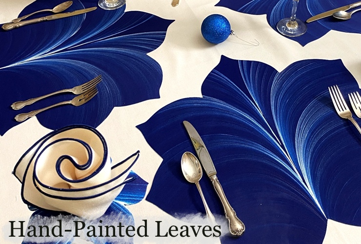 Carole Shiber Hand-Painted Leaves
